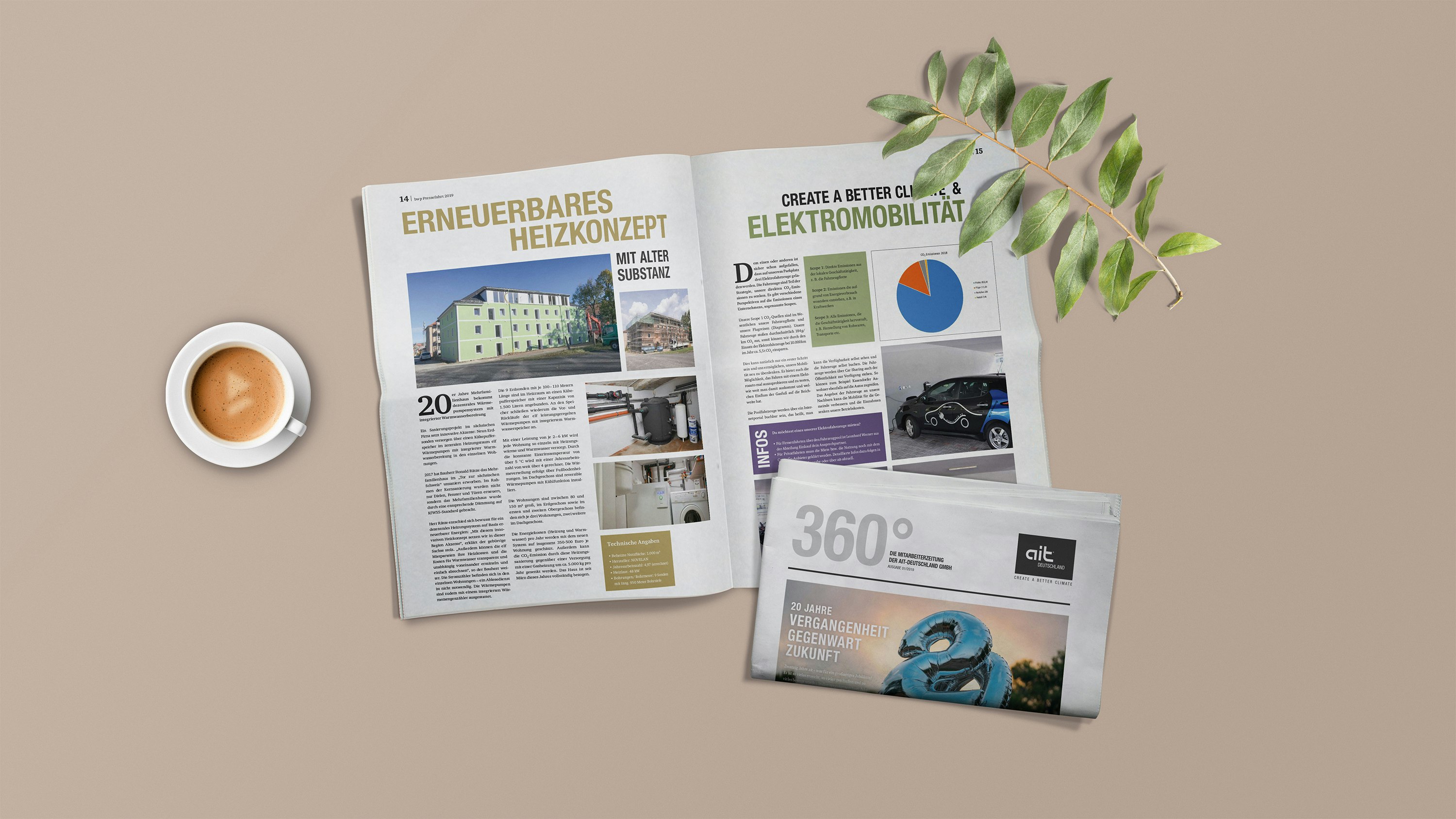 Mockup ait Mitarbeiterzeitung