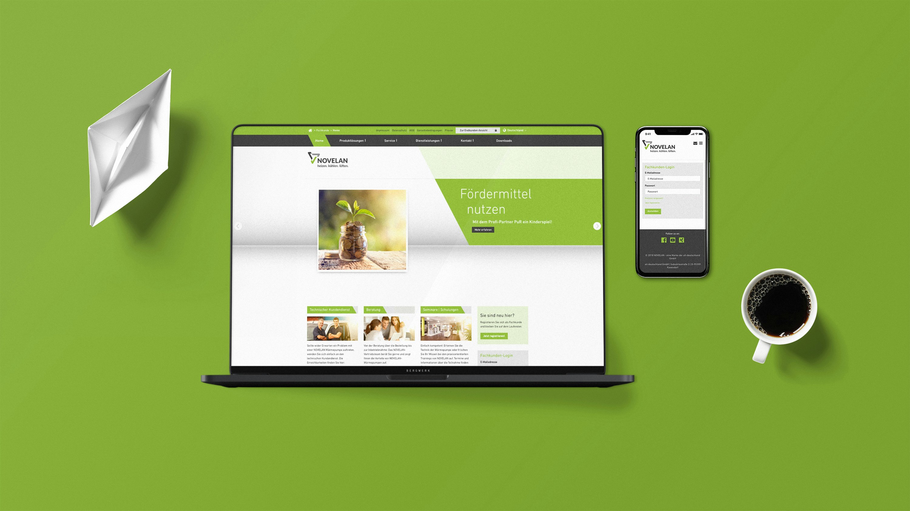 Mockup NOVELAN Website