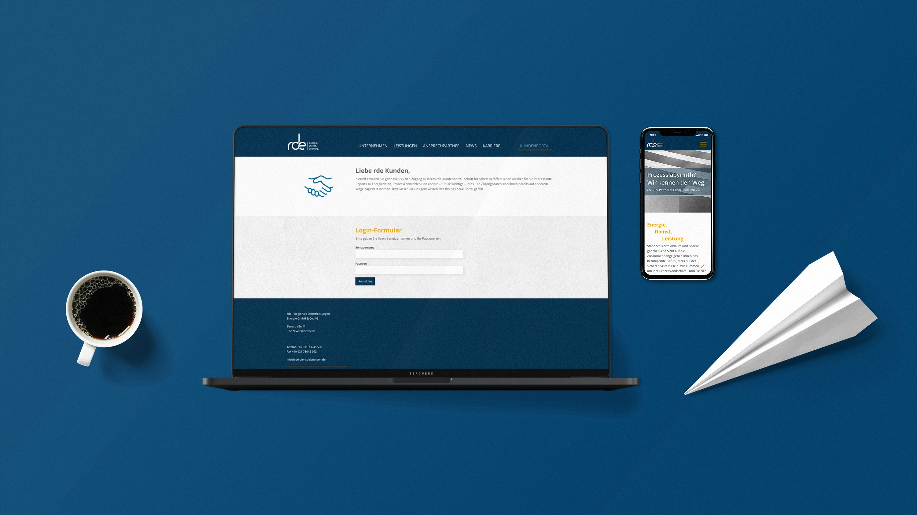 Mockup rde Website